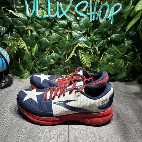 Brooks Trace 2 Texas Star Running Shoes Men\'s 11 USA Red White Blue 1103881D689 main image 6